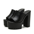 Stella Semi-Shine Wedge Mules