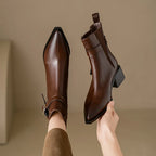 Mayfair Leather Ankle Boots