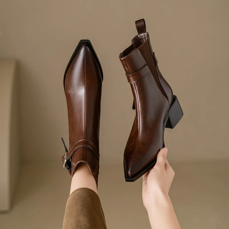 Mayfair Leather Ankle Boots