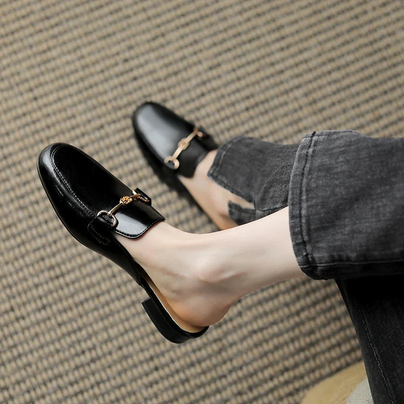 Genuine Leather Mules