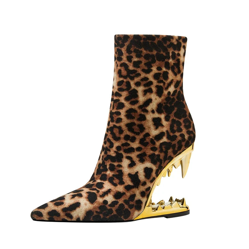 Starlit Wolf Leopard Boots