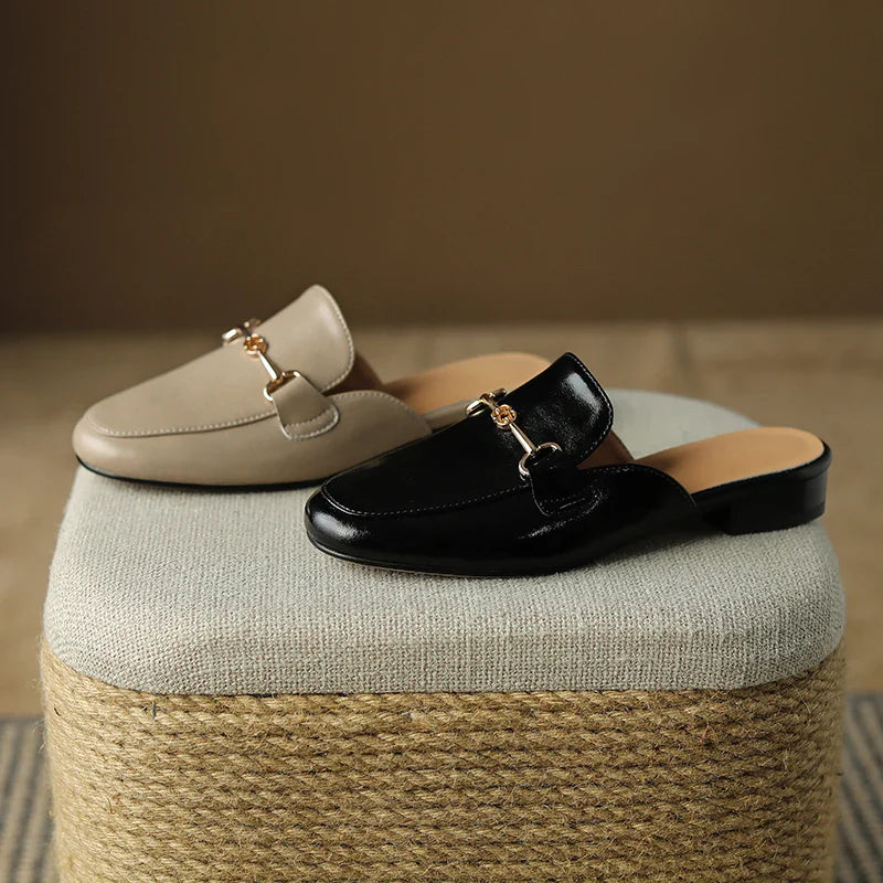 Genuine Leather Mules