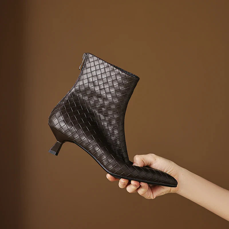 Milano Woven Ankle Boots