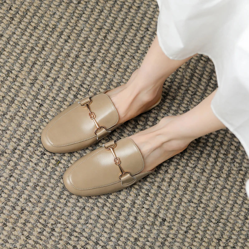 Genuine Leather Mules