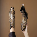 Aspen Snakeskin Leather Boots