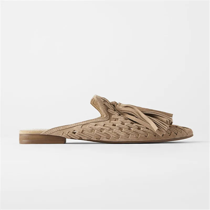 Tassel Fringe Mules