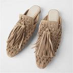 Tassel Fringe Mules