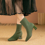 Soft Knitted Ankle Boots