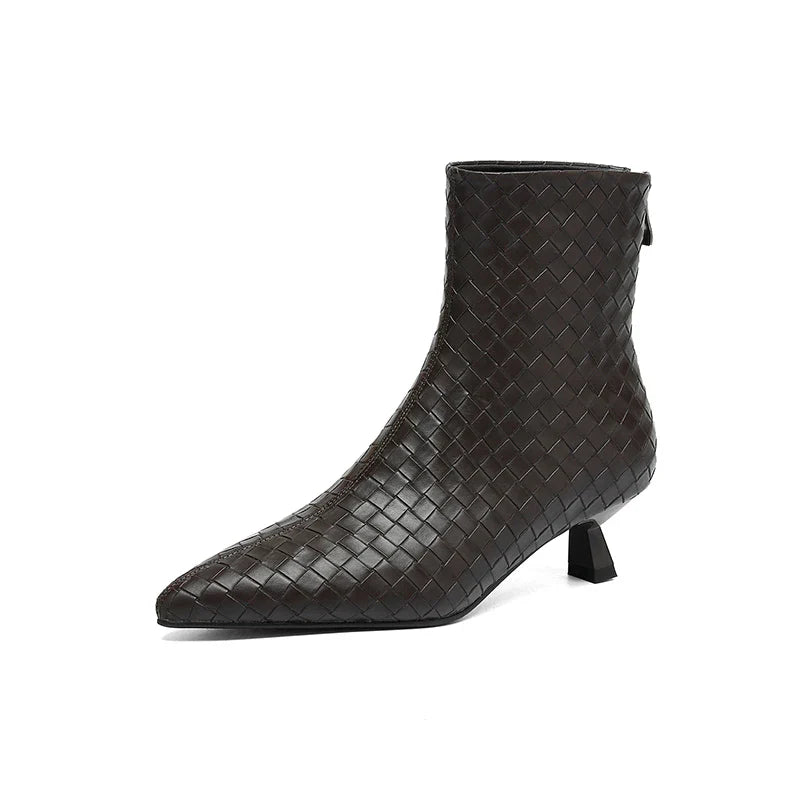 Milano Woven Ankle Boots