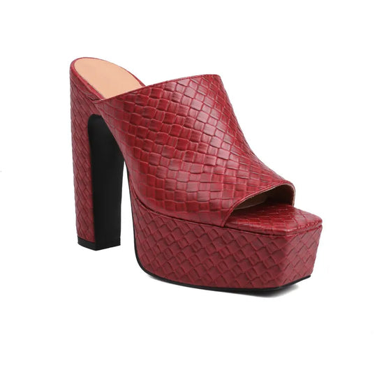 Clara Leather Platform Sandals - Image 8 of 11