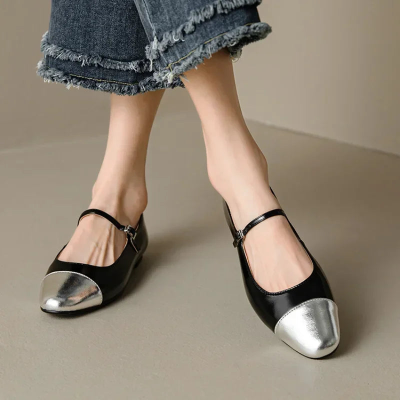 Margaux Genuine Leather Flats