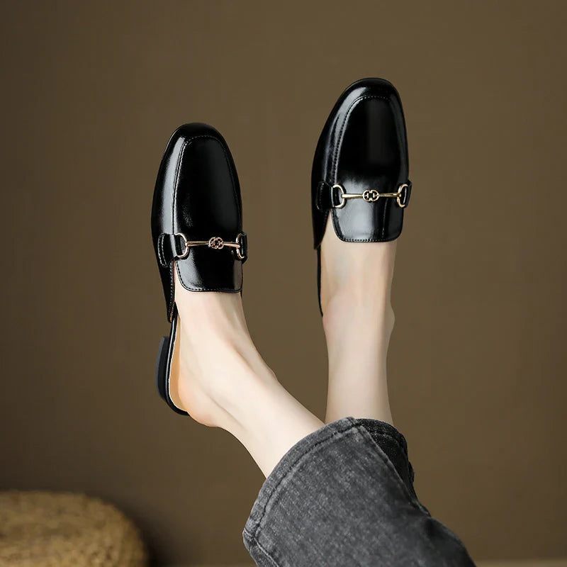 Genuine Leather Mules
