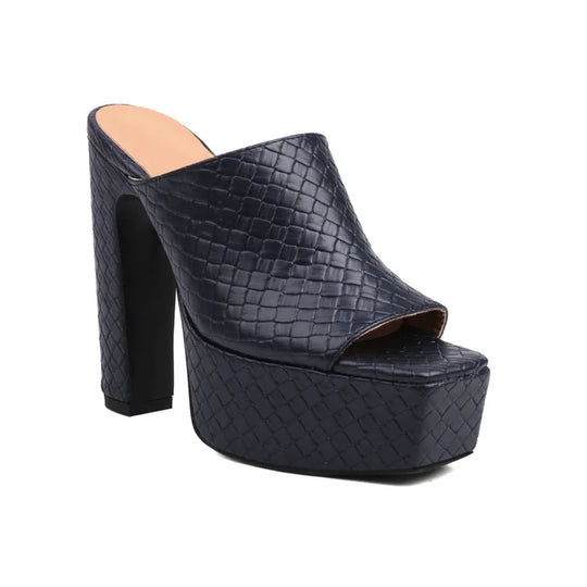 Clara Leather Platform Sandals - Image 5 of 11
