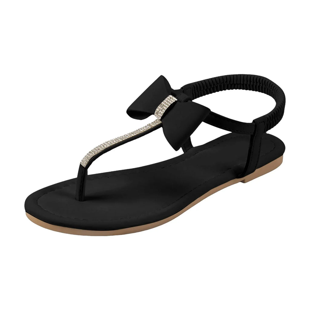 Amara Rhinestone Bow Sandals