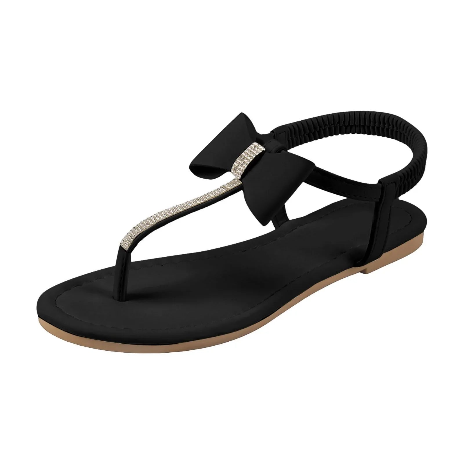 Amara Rhinestone Bow Sandals