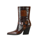 Westline Buckle Ankle Boots