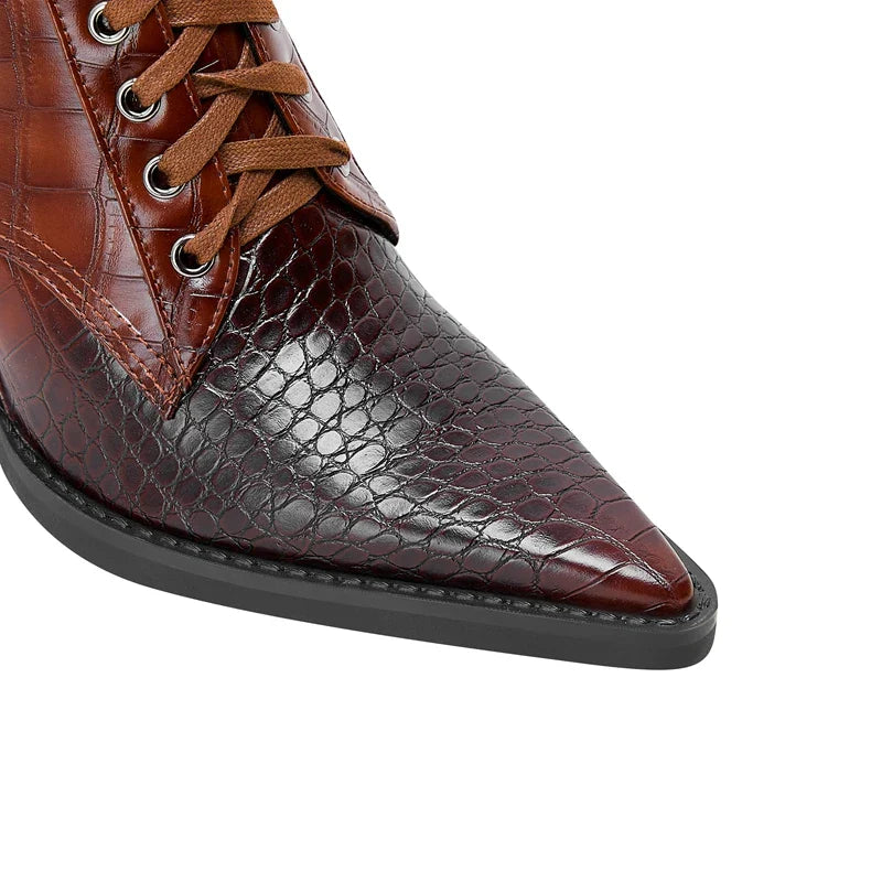 Westline Lace-Up Leather Boots