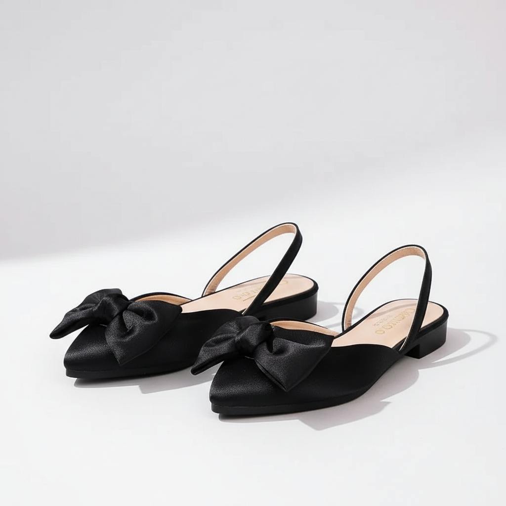 Vivienne Bow Slingback Flat