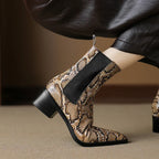 Aspen Snakeskin Leather Boots