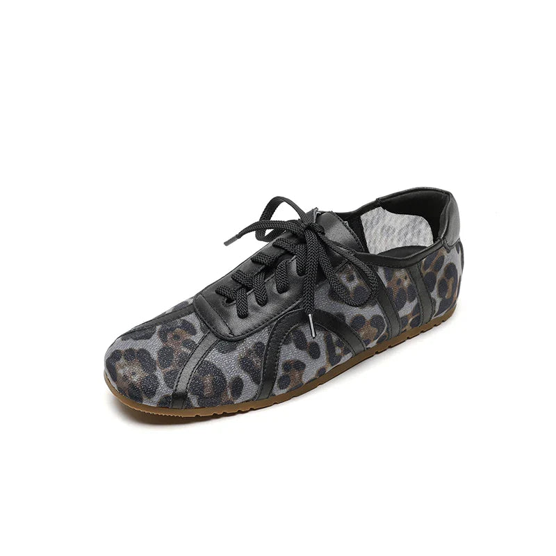 Leopard Mesh Sneakers