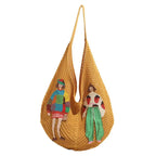 Fanciulla Embroidered Crochet Hobo Bag