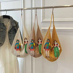 Fanciulla Embroidered Crochet Hobo Bag