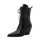 Westline Lace-Up Leather Boots