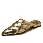 Sofia Woven Leather Mules