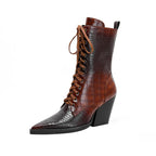 Westline Lace-Up Leather Boots