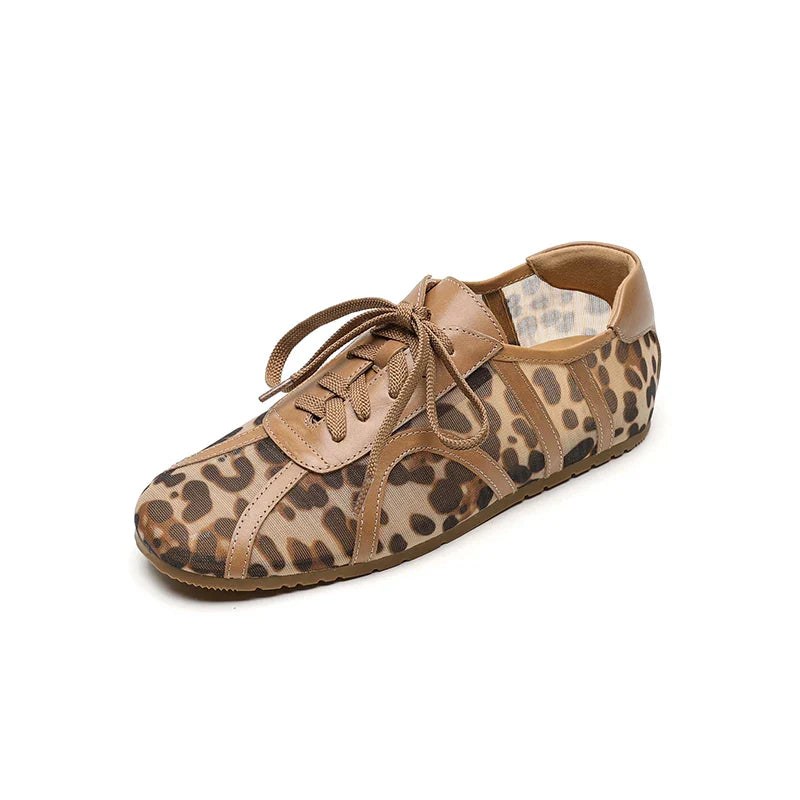 Leopard Mesh Sneakers