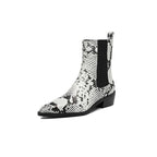 Aspen Snakeskin Leather Boots