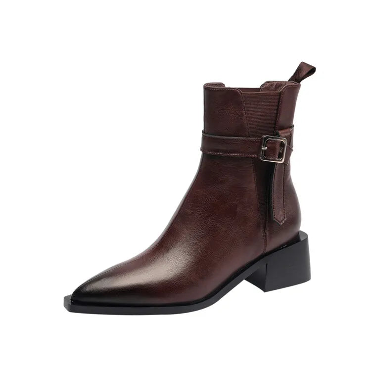 Mayfair Leather Ankle Boots