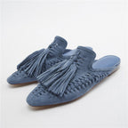 Tassel Fringe Mules