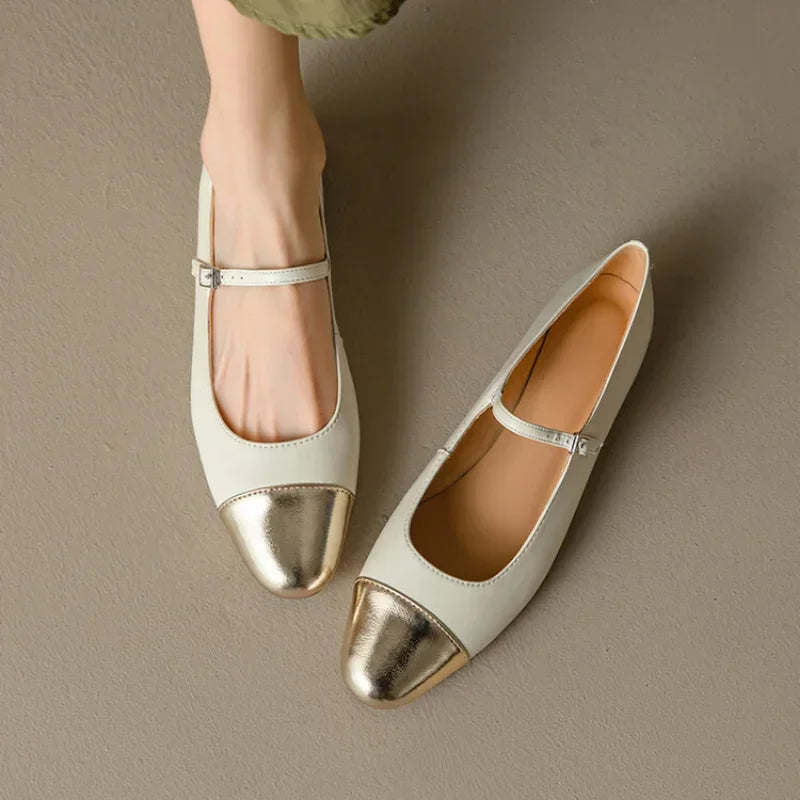 Margaux Genuine Leather Flats
