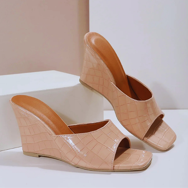 Sienna Croc Wedge