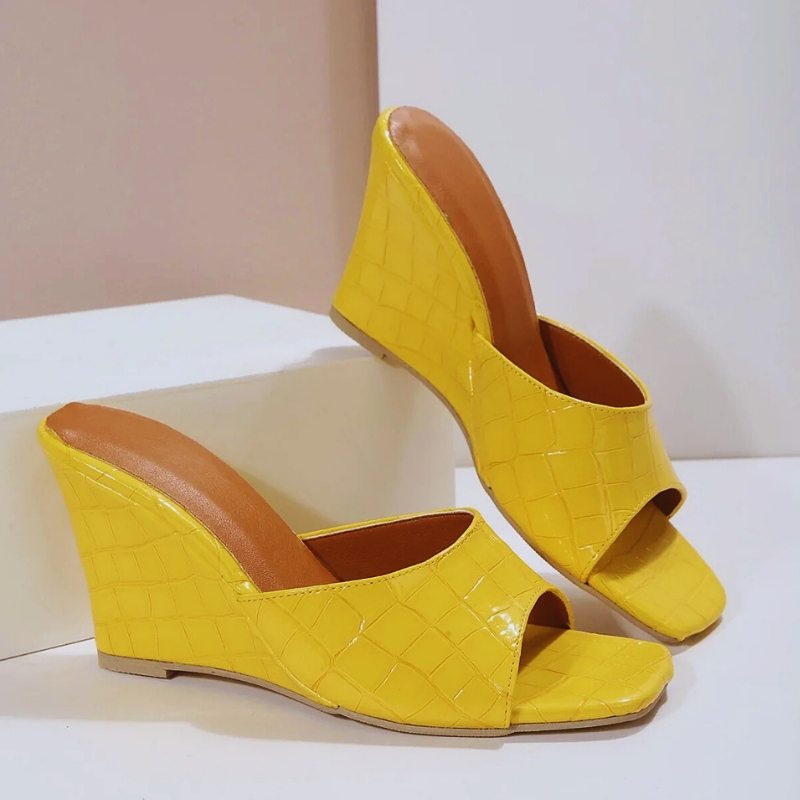 Sienna Croc Wedge