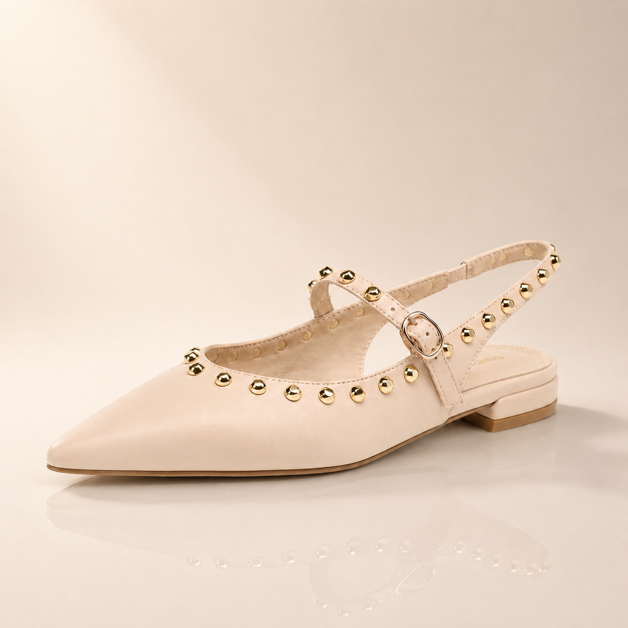 Simone Studded Slingback Flats