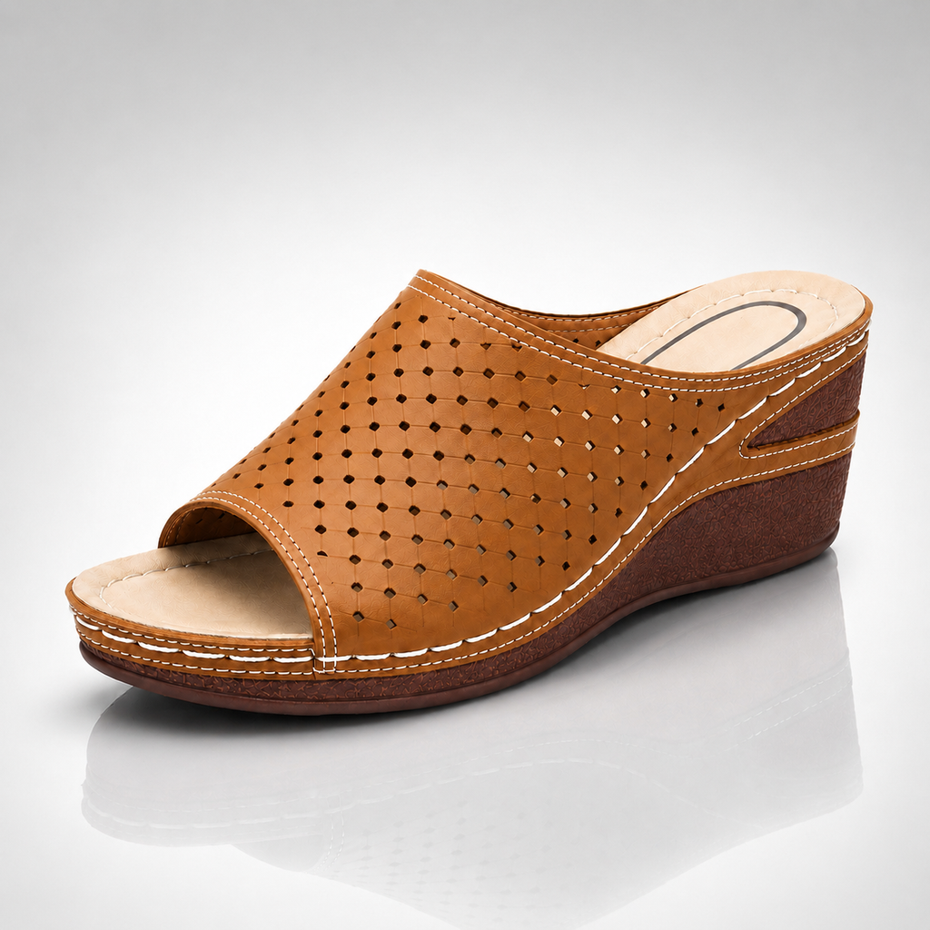 Thea Open-Toe Wedge Sandals