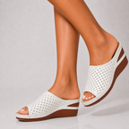 Thea Open-Toe Wedge Sandals
