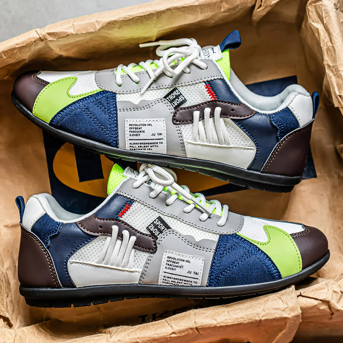 Atlas Racer Sneaker in Blue - Side Profile