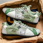Atlas Racer Sneaker in Green - Side Profile