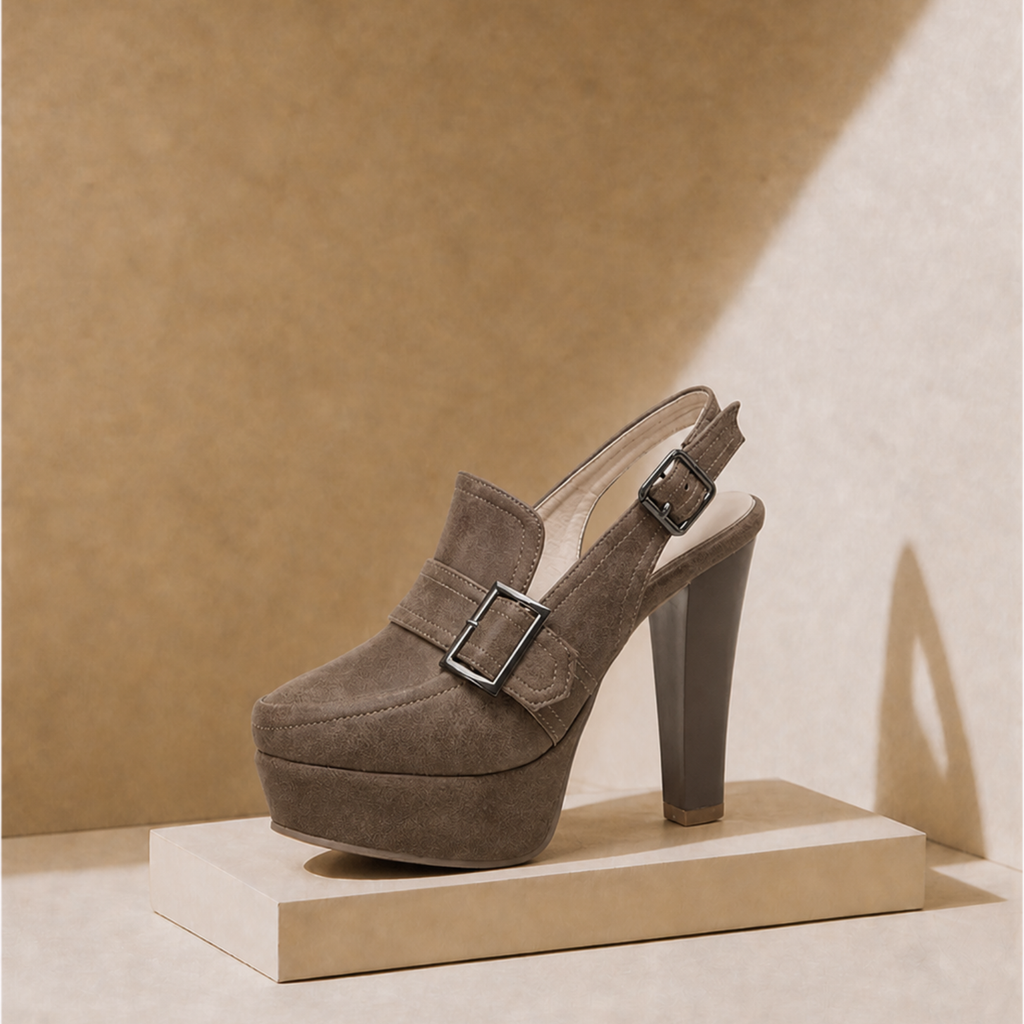 Geneva Buckle Heels