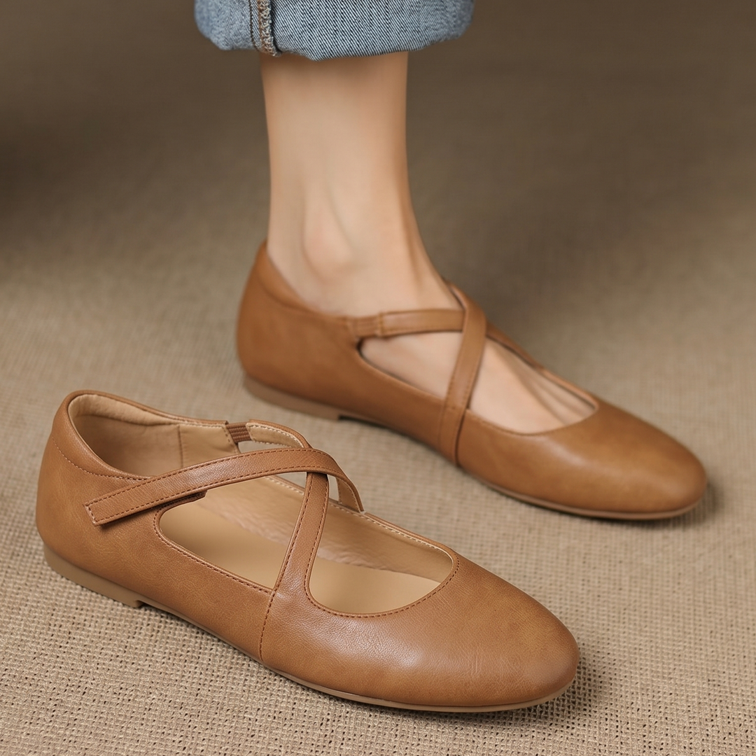 Veara Genuine Leather Flats - Image 2 of 28