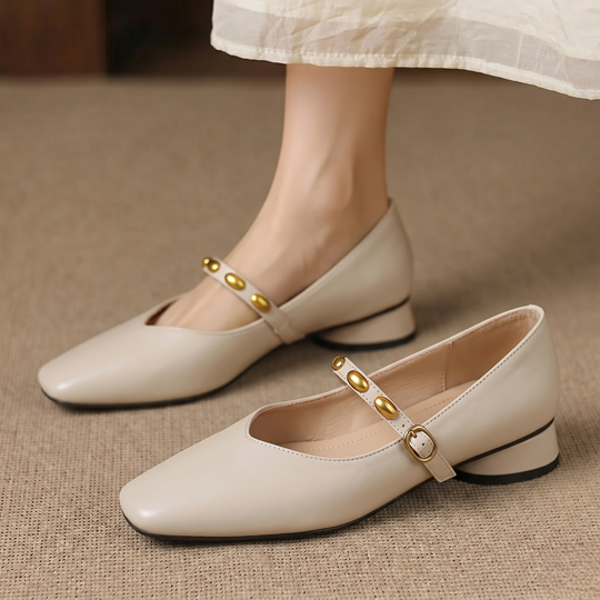 Zera Genuine Leather Flats - Image 9 of 19