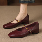 Zera Genuine Leather Flats - Image 3 of 19