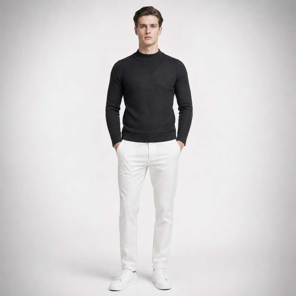 CILO Premium Knit Mock Neck Sweatshirt