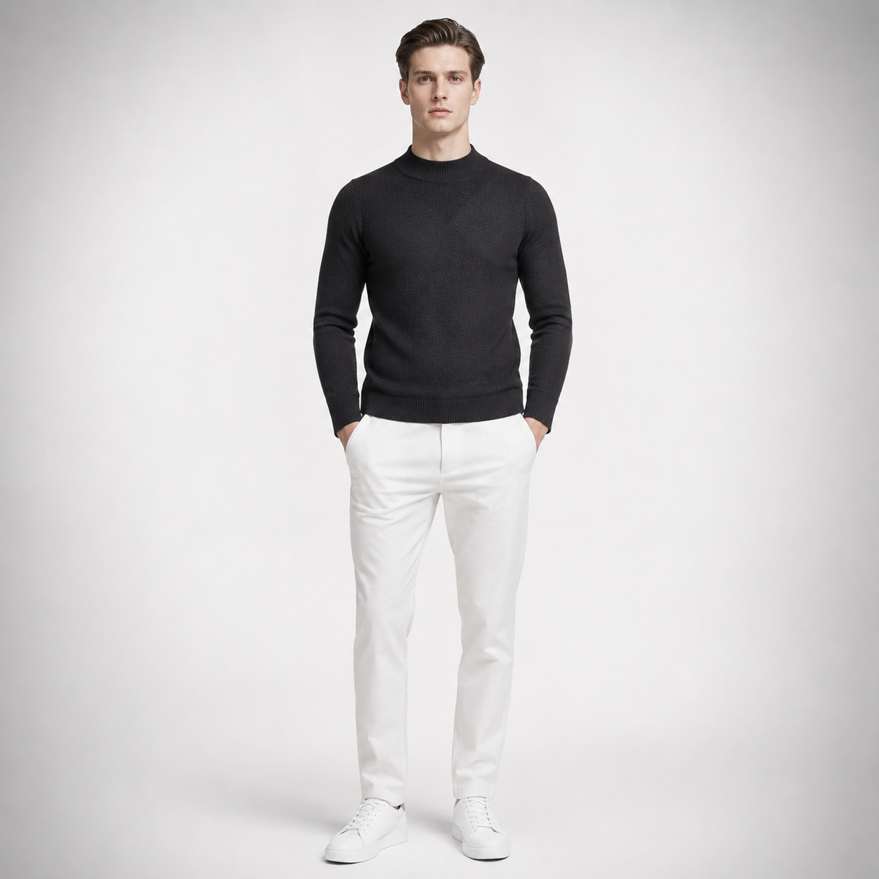 CILO Premium Knit Mock Neck Sweatshirt