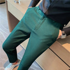 ZURIN Waffle Textured Casual Pants