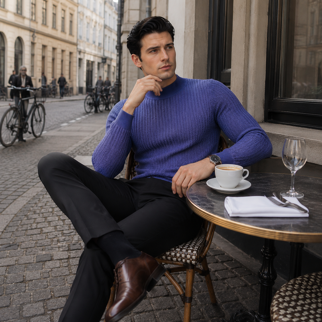 CILO Premium Knit Mock Neck Sweatshirt