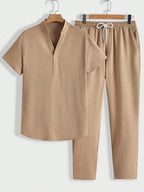Daniel Premium Melange Knit Summer Set
